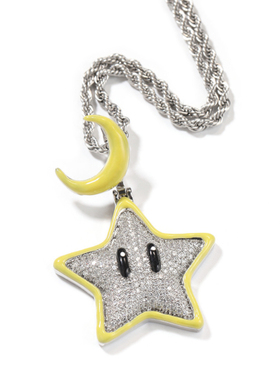 Mr.Bling情侣款星星月亮夜光吊坠