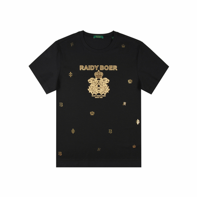 【抗勾丝】Raidy Boer/雷迪波尔2025年夏男烫钻修身短袖T恤 7122