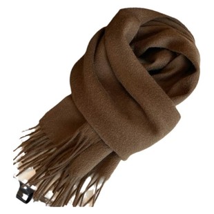 100%纯羊毛围巾女秋冬季长款百搭披肩流苏大披肩保暖男士围脖情侣