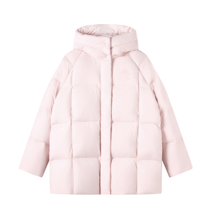 Kappa卡帕 2025秋冬新款泡芙羽绒服女宽松加厚保暖鸭绒中长款外套