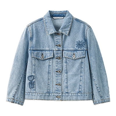 播商场同款复古做旧磨毛牛仔短外套女25夏新款减龄上衣BDS2WD2680