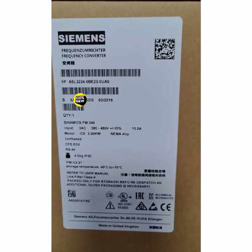 议价6SL32240BE230UA0G120变频器适用
