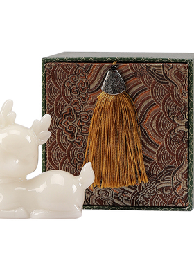 创意招财白瓷璞玉貔貅茶宠摆件