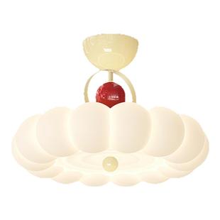 法式奶油风泡泡吸顶灯新款浪漫主卧室吊灯全光谱客厅书房led灯具