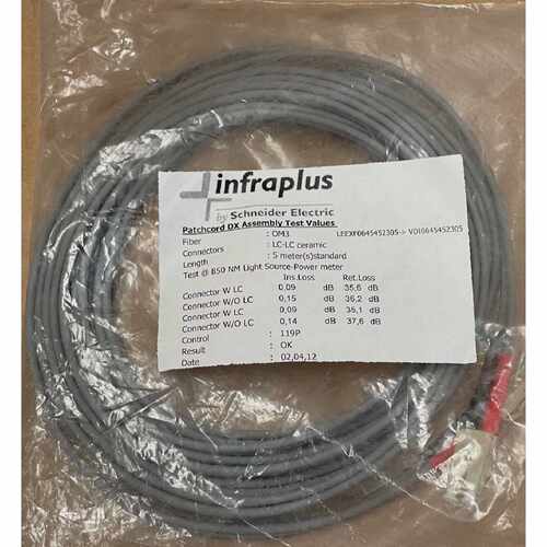 Schneider Electric  LEEXF0645452305  OM3 LCLC Fiber Optic Pa