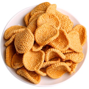 白根柱斗笠黄小米锅巴煎饼休闲追剧小吃袋装儿童膨化零食袋装