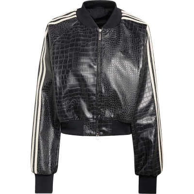 Adidas/阿迪达斯正品三叶草女士时尚宽松短款立领夹克外套KE5035