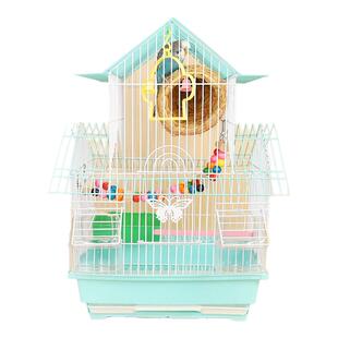 鹦鹉笼子带繁殖箱鸟笼子通用鸟笼别墅豪华大号鸟笼大型玄凤鹩哥笼