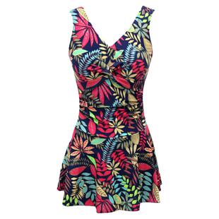 泳衣女款2026新款连体高级感成人绝美大码胖mm海边保守遮肉泡温泉