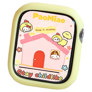 【糖果半包软壳】适用iwatch11表壳苹果手表s10硅胶保护套applewatch9/8/7se/ultra防摔耐磨防刮42/46mm男女