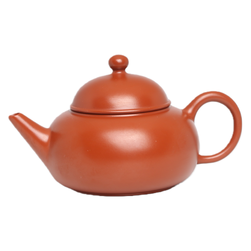 原矿朱泥手拉功夫茶壶水平壶茶具