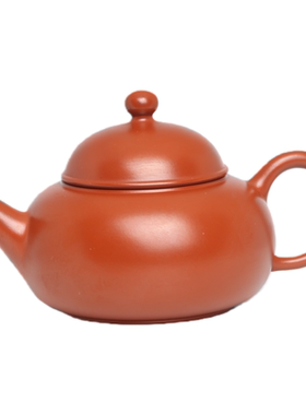 原矿朱泥手拉功夫茶壶水平壶茶具