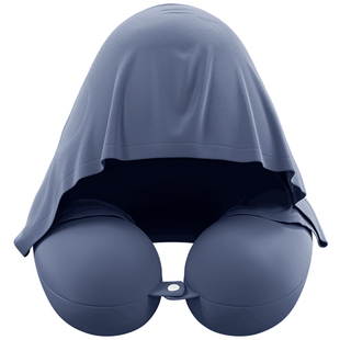 u型枕连帽护颈枕长途飞机高铁睡觉神器遮光u形枕旅行便携脖子靠枕