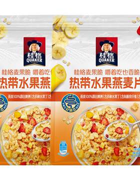 桂格热带水果口味麦片420g×2袋