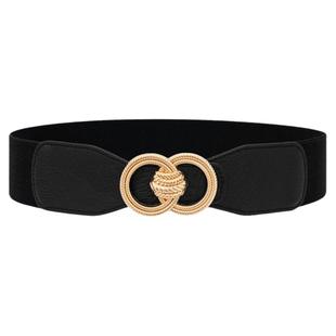 腰带女宽大衣羽绒服腰封配裙子新款配饰红色松紧弹力皮带毛衣装饰