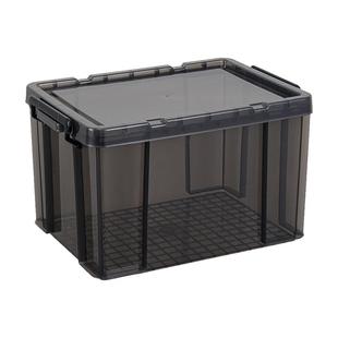 直角收纳箱家用加厚塑料整理箱子透明特大号车载后备储物箱收纳盒