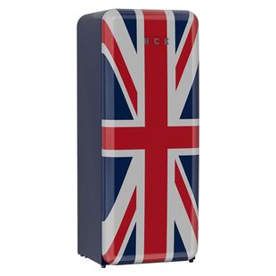 HCK哈士奇256L复古冰箱米字旗单门冷藏冷冻家用客厅小型饮料冰箱