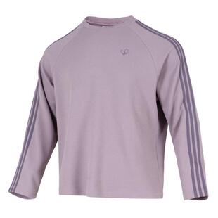 Adidas阿迪达斯三叶草男装2025秋季新款WAFFLE TEE长袖T恤KH1176