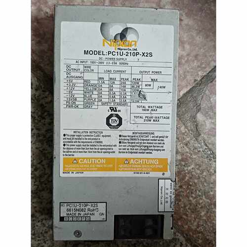 在线议价日本Nipron工控机电源 PC1U-210P-X2S 拆机