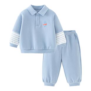 迷你巴拉巴拉男童长袖套装2026春装新款衣服儿童宝宝好看卫衣卫裤