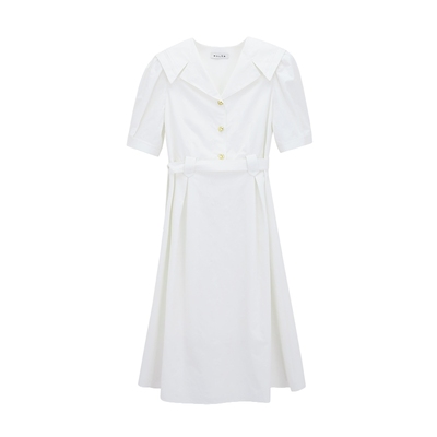 优雅法式提花收腰长裙MSLAN