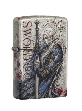 ZIPPO仿古银破碎王冠正品保证