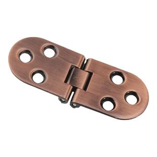 全铜180度柜门合页折叠一字翻板餐桌隐形铰链木桌锌合金半圆铰链