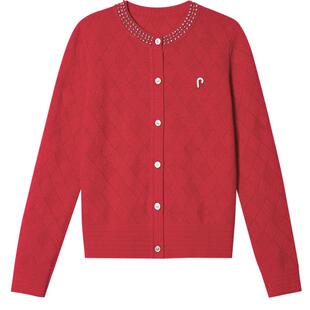 【美丽诺羊毛】PSALTER诗篇钉钻学院风格纹开衫针织衫冬款