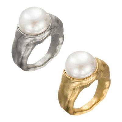 SOFTROOM贝珠肌理复古小众戒指