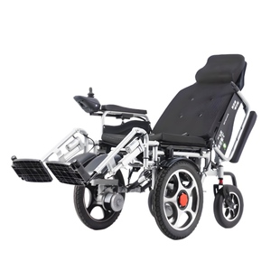 700W上海贝珍电动轮椅智能全自动可躺折叠残疾老年双人专用代步车