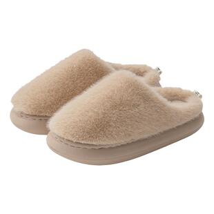 棉拖鞋女士2025新款室内家居厚底踩屎感毛毛棉鞋秋冬外穿毛绒保暖