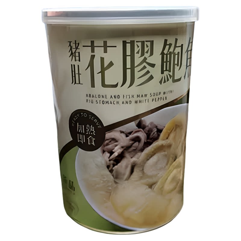 尚品 香港正品胡椒猪肚花胶鲍鱼汤380克滋补肺部养生补品胶原蛋白