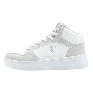 乔丹板鞋男鞋高帮鞋冬季新款官方正品皮面运动鞋子男款休闲小白鞋