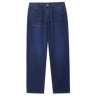 佐丹奴猫须牛仔裤男装复古洗水牛仔男裤中腰直筒牛仔长裤13115153