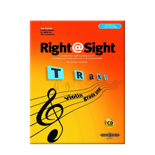 小提琴渐进视奏教材 一级 卡罗琳 卢姆斯登 附CD 彼得斯原版乐谱书 Caroline Lumsden Right Sight for Violin Grade One EP7831