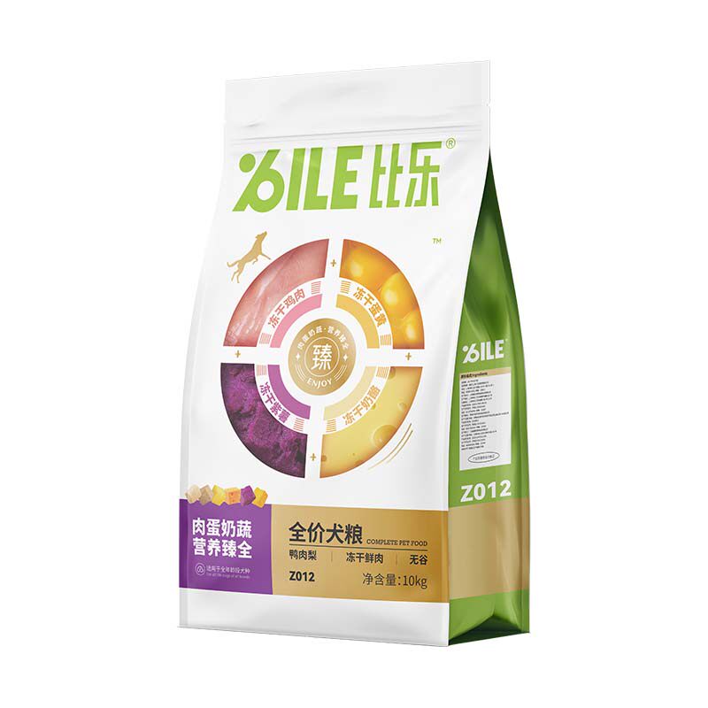 比乐狗粮肉蛋奶蔬鸭肉梨牛肉10kg