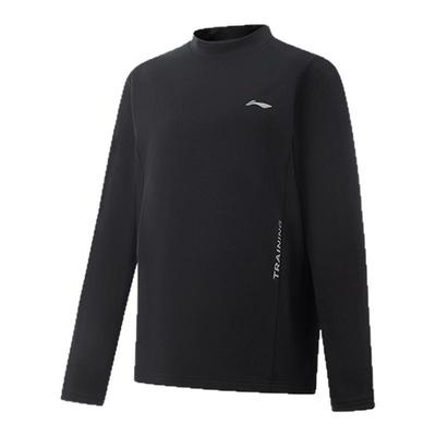 李宁童小立领男女同款长袖T恤