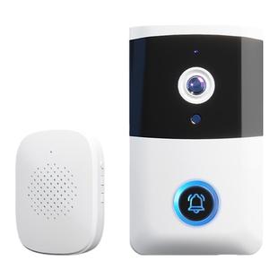 智能电子猫眼防盗可视对讲无线门铃监控远距离手机录像远程wifi免插电高清夜视免打孔易安装入户门口摄像头