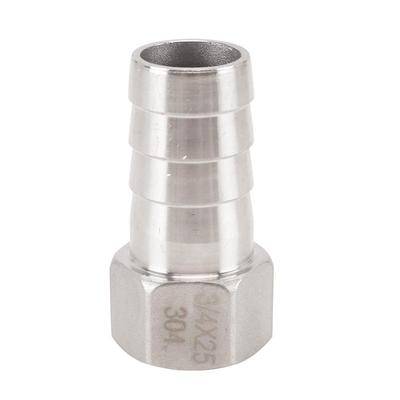 左圆右方不锈钢宝塔内外丝接头