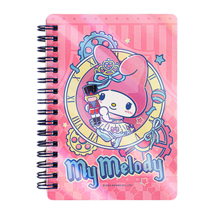 广博三丽鸥胡桃夹子A5A6线圈本大本子升级B5A5软线圈本子镭射笔记本本子中小学生日记本手账本手帐本记事本