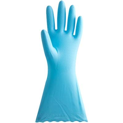 茶花家用软胶防水加绒厚洗碗手套