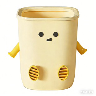 垃圾桶家用2026新款高颜值客厅卧室厨房厕所大号卡通可爱卫生间桶