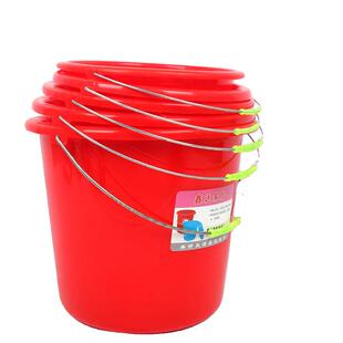 塑料水桶家用加厚带盖大号储水红学生宿舍用塑料桶特厚厨房食品级