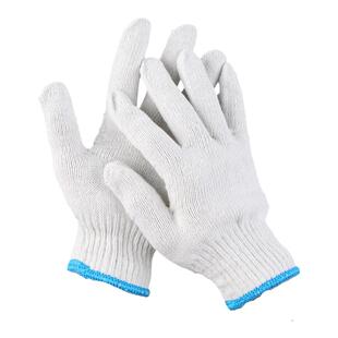 劳保手套线手套耐磨尼龙手套男女劳动工地干活工作白棉线手套耐用