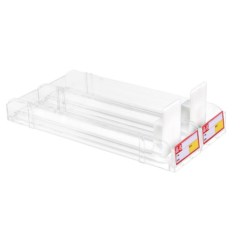 双虎推烟器超市烟架推进器单边便利店自动弹出推拉推送器中支宽盒