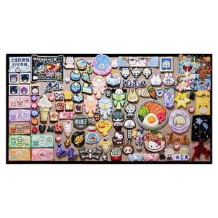 毛毡板拼豆展示框DIY墙面装饰挂墙上融合豆饰品收纳板创意作品展示板免打孔软木墙板毛毡墙贴痛墙周边背景板