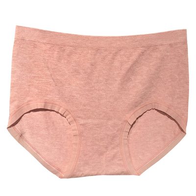 俏织无缝内裤女大码舒适高腰红色