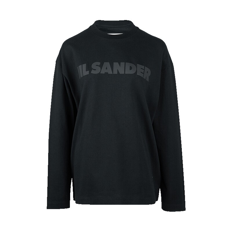 JilSander落肩圆领长袖T恤女士
