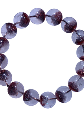 天然冰透毒液超七手串水晶彼岸花