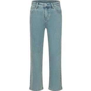 本来BENLAI女士洗水直筒牛仔裤秋季新款休闲直筒修身九分裤子